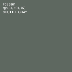 #5E6861 - Shuttle Gray Color Image